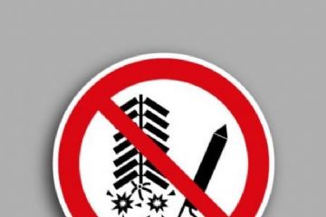 Avviso - Utilizzo di materiale esplosivo e pirotecnico