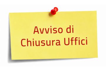 Chiusura al pubblico uffici comunali 14 Settembre 2026